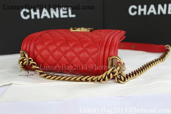 Boy Chanel mini Flap Bag Original Cannage Pattern A67085 Red Boy Chanel mini Flap Bag Original Cannage Pattern A67085 Red