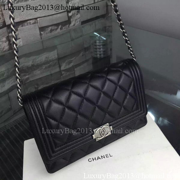 Boy Chanel mini Flap Bag Original Sheepskin A33814 Black Boy Chanel mini Flap Bag Original Sheepskin A33814 Black