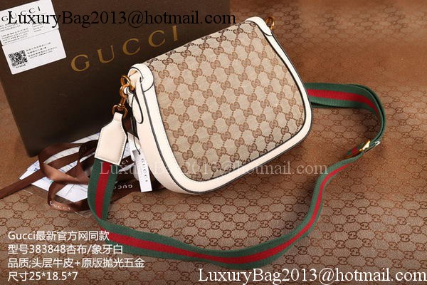 Gucci Lady Web GG Canvas Shoulder Bag 383848 Gucci Lady Web GG Canvas Shoulder Bag 383848