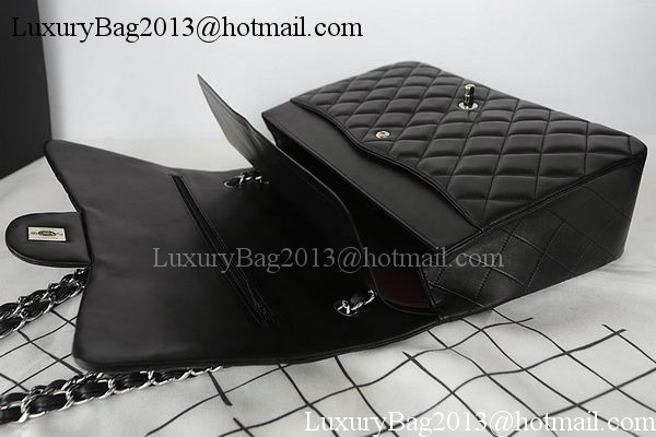 Chanel Classic Flap Bag Black Original Sheepskin Leather CFA1116 Silver Chanel Classic Flap Bag Black Original Sheepskin Leather CFA1116 Silver