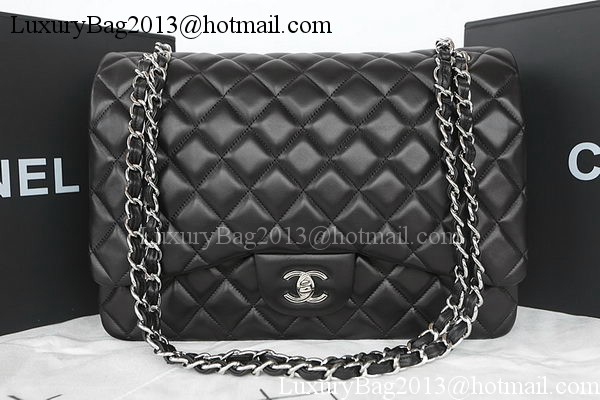 Chanel Classic Flap Bag Black Original Sheepskin Leather CFA1116 Silver Chanel Classic Flap Bag Black Original Sheepskin Leather CFA1116 Silver