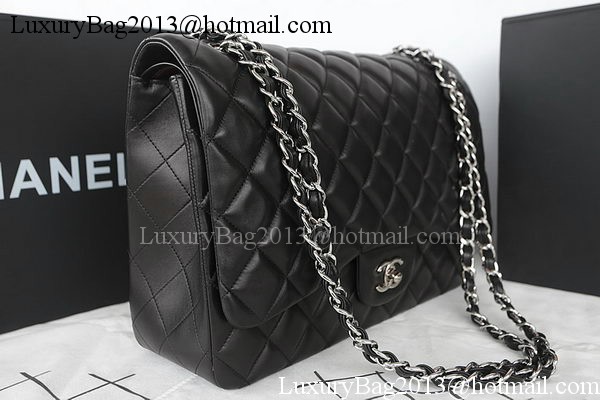 Chanel Classic Flap Bag Black Original Sheepskin Leather CFA1116 Silver Chanel Classic Flap Bag Black Original Sheepskin Leather CFA1116 Silver