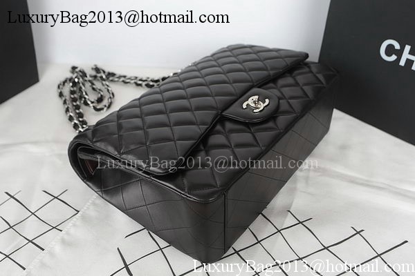 Chanel Classic Flap Bag Black Original Sheepskin Leather CFA1116 Silver Chanel Classic Flap Bag Black Original Sheepskin Leather CFA1116 Silver