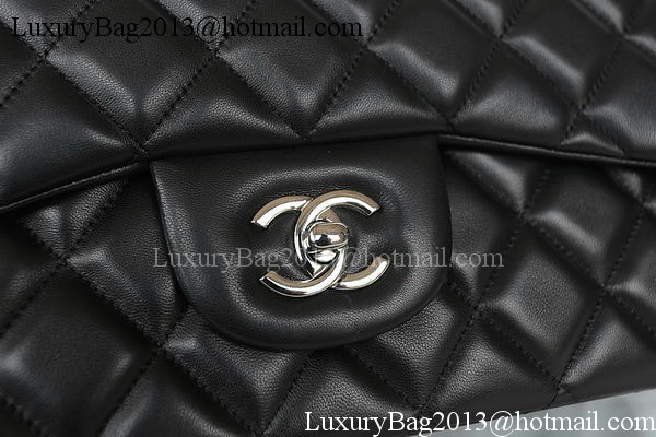 Chanel Classic Flap Bag Black Original Sheepskin Leather CFA1116 Silver Chanel Classic Flap Bag Black Original Sheepskin Leather CFA1116 Silver