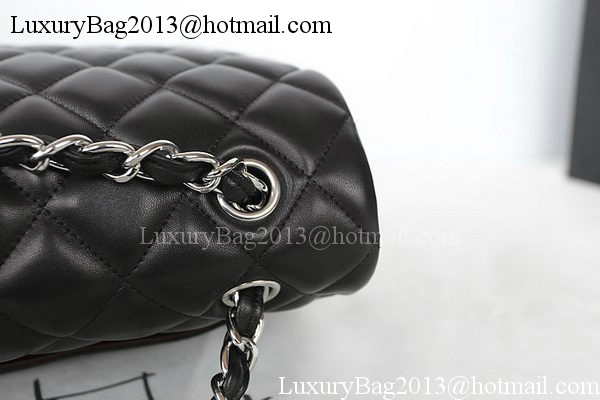 Chanel Classic Flap Bag Black Original Sheepskin Leather CFA1116 Silver Chanel Classic Flap Bag Black Original Sheepskin Leather CFA1116 Silver