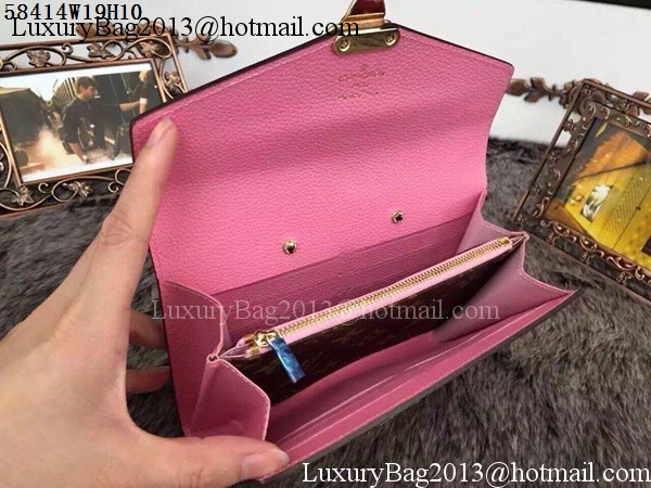 Louis Vuitton Monogram Canvas PALLAS WALLET M58414 Pink Louis Vuitton Monogram Canvas PALLAS WALLET M58414 Pink