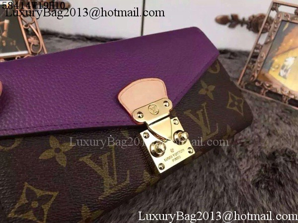 Louis Vuitton Monogram Canvas PALLAS WALLET M58414 Purple Louis Vuitton Monogram Canvas PALLAS WALLET M58414 Purple