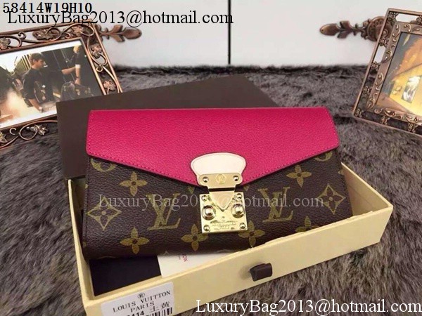 Louis Vuitton Monogram Canvas PALLAS WALLET M58414 Rose Louis Vuitton Monogram Canvas PALLAS WALLET M58414 Rose