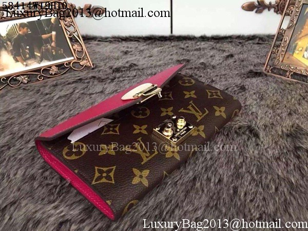 Louis Vuitton Monogram Canvas PALLAS WALLET M58414 Rose Louis Vuitton Monogram Canvas PALLAS WALLET M58414 Rose