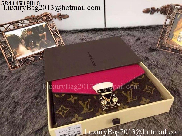 Louis Vuitton Monogram Canvas PALLAS WALLET M58414 Rose Louis Vuitton Monogram Canvas PALLAS WALLET M58414 Rose