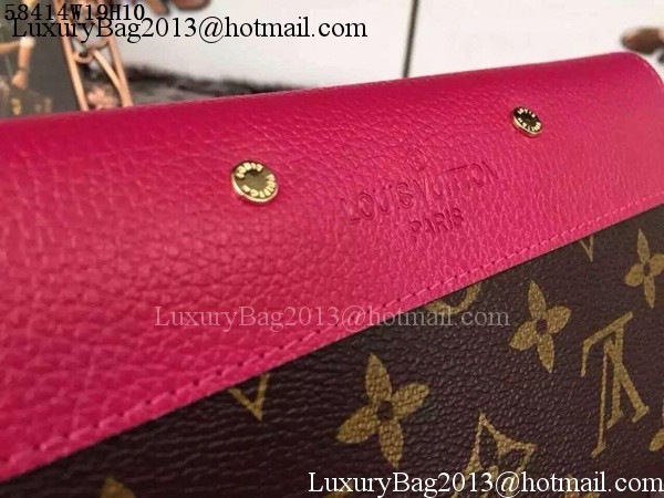 Louis Vuitton Monogram Canvas PALLAS WALLET M58414 Rose Louis Vuitton Monogram Canvas PALLAS WALLET M58414 Rose