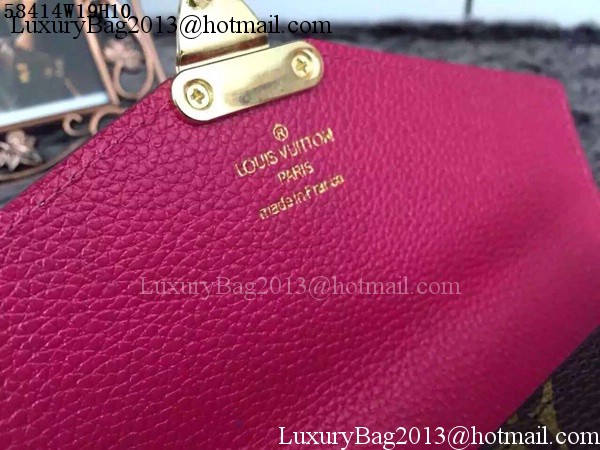 Louis Vuitton Monogram Canvas PALLAS WALLET M58414 Rose Louis Vuitton Monogram Canvas PALLAS WALLET M58414 Rose