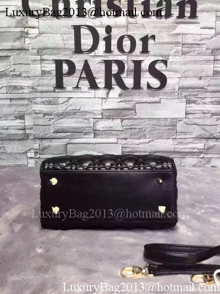 Dior Small Lady Dior Bag Sheepskin Leather CD6322 Black