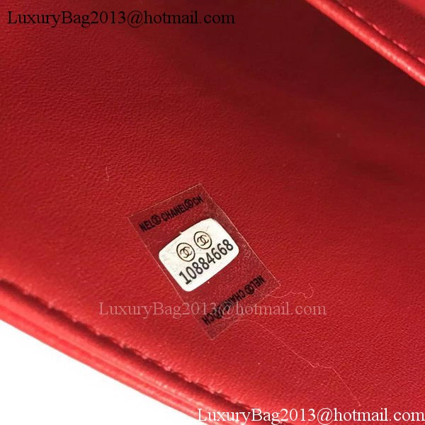 Chanel 2.55 Series Flap Bag Lambskin Leather A5024 Red Chanel 2.55 Series Flap Bag Lambskin Leather A5024 Red