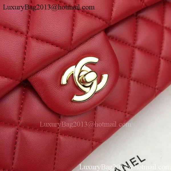 Chanel 2.55 Series Flap Bag Lambskin Leather A5024 Red Chanel 2.55 Series Flap Bag Lambskin Leather A5024 Red