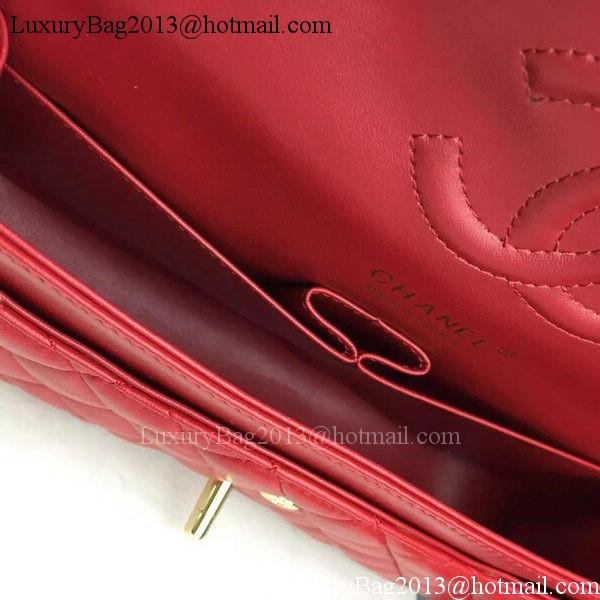 Chanel 2.55 Series Flap Bag Lambskin Leather A5024 Red Chanel 2.55 Series Flap Bag Lambskin Leather A5024 Red