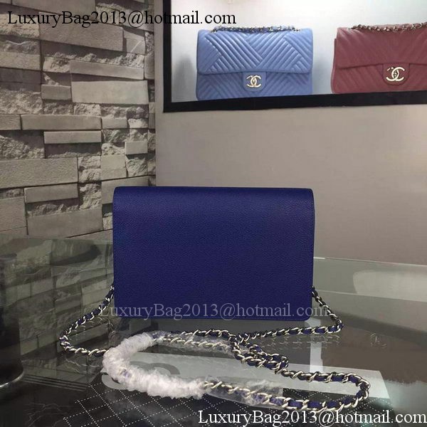 Chanel Flap Shoulder Bag Cannage Pattern A5373 Blue Chanel Flap Shoulder Bag Cannage Pattern A5373 Blue