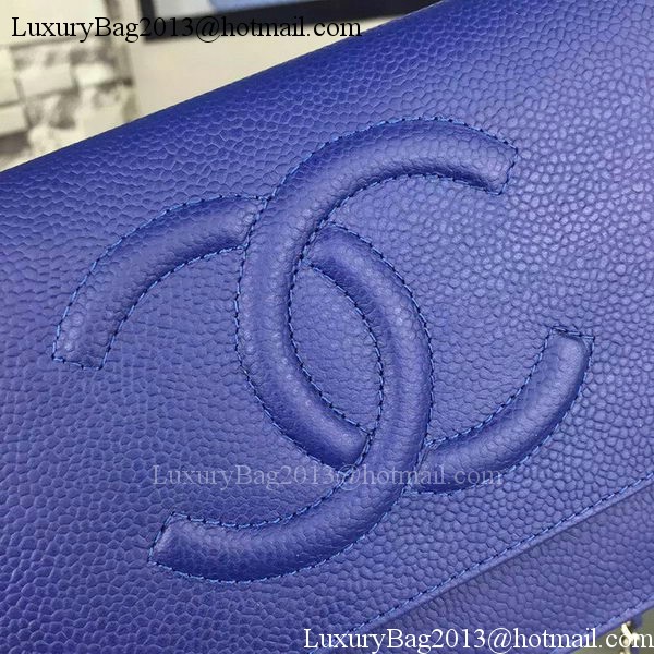 Chanel Flap Shoulder Bag Cannage Pattern A5373 Blue Chanel Flap Shoulder Bag Cannage Pattern A5373 Blue