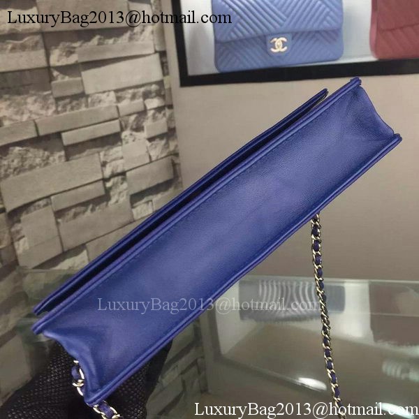 Chanel Flap Shoulder Bag Cannage Pattern A5373 Blue