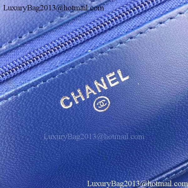 Chanel Flap Shoulder Bag Cannage Pattern A5373 Blue Chanel Flap Shoulder Bag Cannage Pattern A5373 Blue