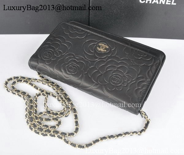 Chanel mini Flap Bags Camellia Sheepskin Leather A99301 Black Chanel mini Flap Bags Camellia Sheepskin Leather A99301 Black