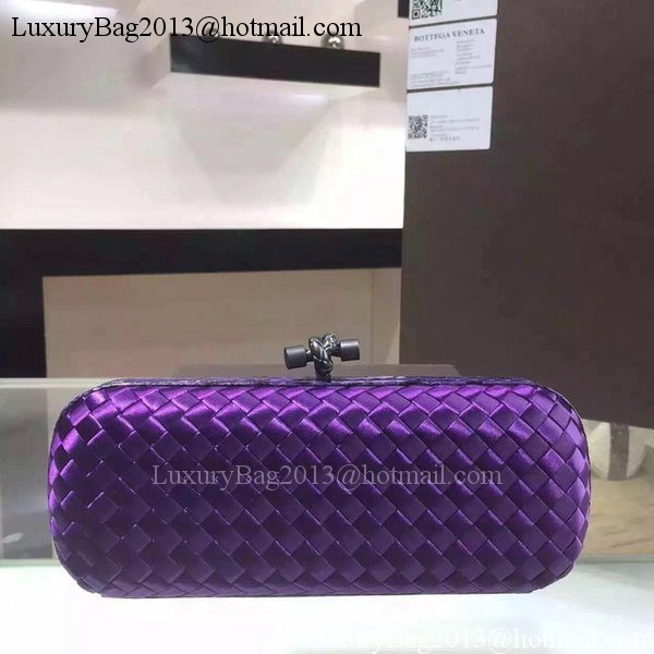 Bottega Veneta STRETCH Knot Sheepskin Leather Clutch BV8651 Violet Bottega Veneta STRETCH Knot Sheepskin Leather Clutch BV8651 Violet