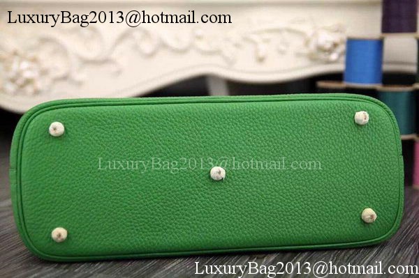 Hermes Bolide 37CM Calfskin Leather Tote Bag B1004 Green Hermes Bolide 37CM Calfskin Leather Tote Bag B1004 Green