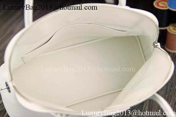 Hermes Bolide 37CM Calfskin Leather Tote Bag B1004 White Hermes Bolide 37CM Calfskin Leather Tote Bag B1004 White