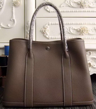 Hermes Garden Party 36cm 30cm Tote Bag Original Leather Grey