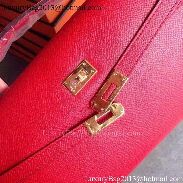 Hermes Kelly 31cm Clutch Epsom Leather KL31 Red