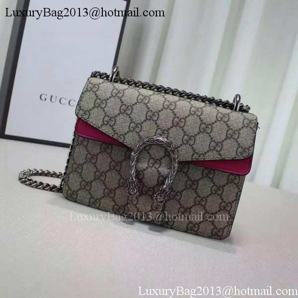 Gucci Dionysus GG Supreme Shoulder Bag 421970 Rose