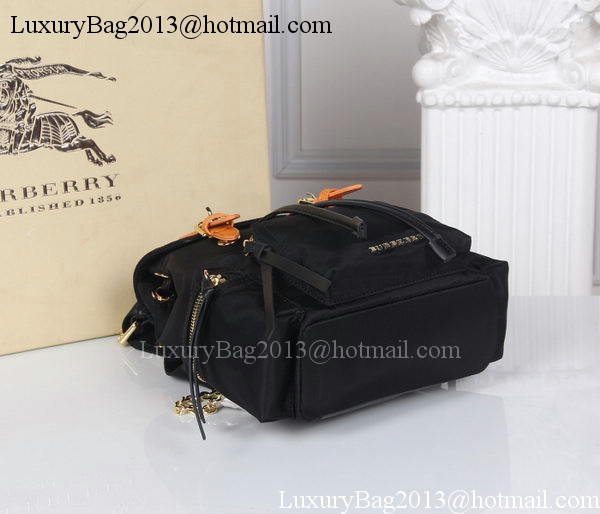 Burberry Backpack Fabric BU40166 Black&Orange Burberry Backpack Fabric BU40166 Black&Orange