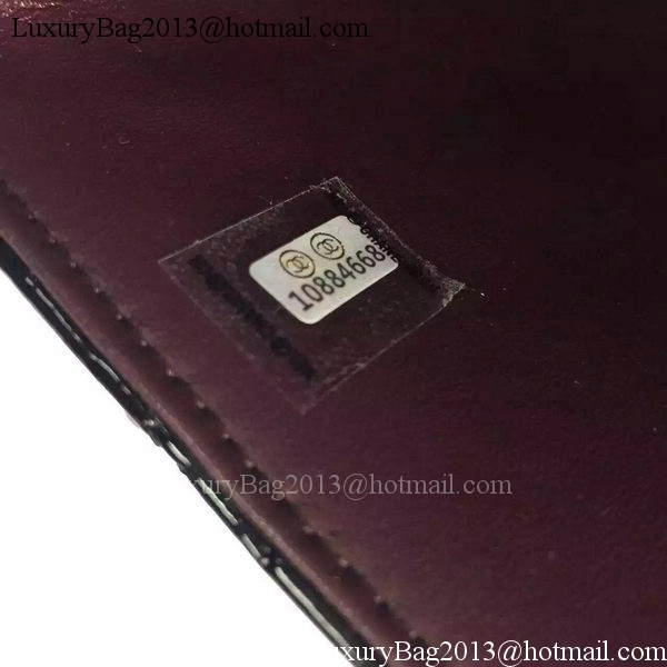 Chanel 2.55 Series Double Flap Bag Black Original Patent Leather CF7024 Silver Chanel 2.55 Series Double Flap Bag Black Original Patent Leather CF7024 Silver