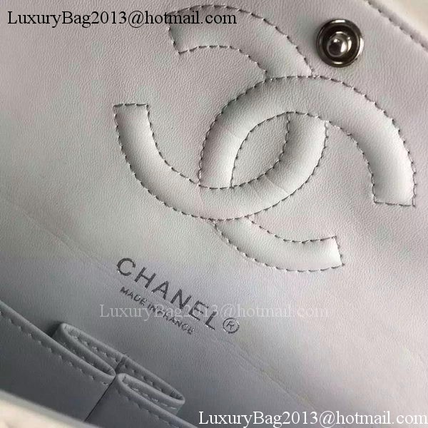Chanel 2.55 Series Double Flap Bag White Original Patent Leather CF7024 Silver Chanel 2.55 Series Double Flap Bag White Original Patent Leather CF7024 Silver