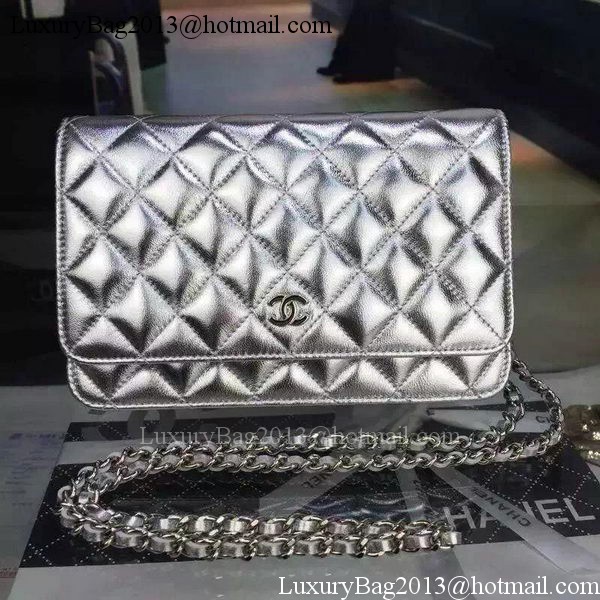 Chanel mini Flap Bag Silver Cannage Pattern A8373 Silver Chanel mini Flap Bag Silver Cannage Pattern A8373 Silver
