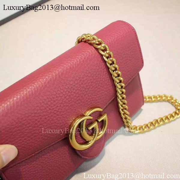 Gucci GG Marmont Leather mini Chain Bag 401232 Rose Gucci GG Marmont Leather mini Chain Bag 401232 Rose