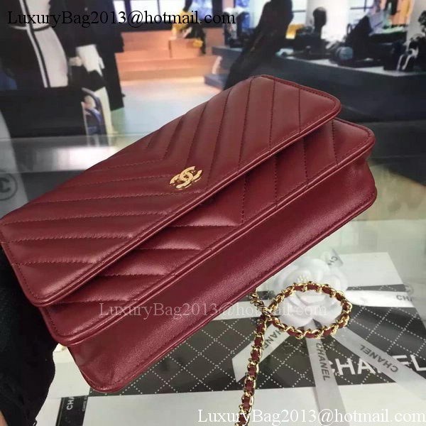 Chanel mini Flap Bag Chevron Leather A33814 Burgundy Chanel mini Flap Bag Chevron Leather A33814 Burgundy