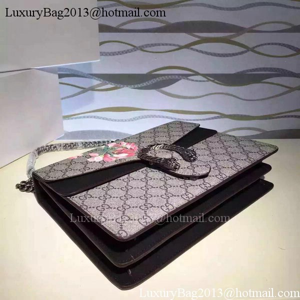 Gucci Dionysus Blooms Medium Shoulder Bag 421970 Black