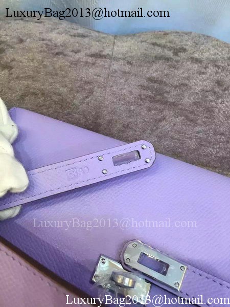 Hermes Kelly Wallet Epsom Leather H009 Lavender Hermes Kelly Wallet Epsom Leather H009 Lavender