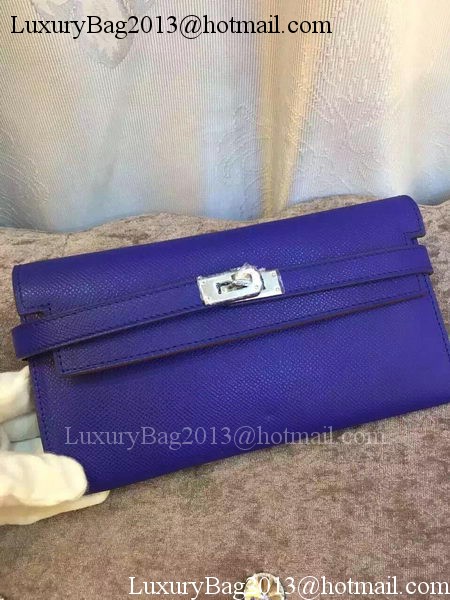 Hermes Kelly Wallet Epsom Leather H009 Royal Hermes Kelly Wallet Epsom Leather H009 Royal