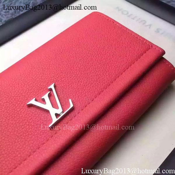 Louis Vuitton LOCKME II Wallet M62350 Red Louis Vuitton LOCKME II Wallet M62350 Red