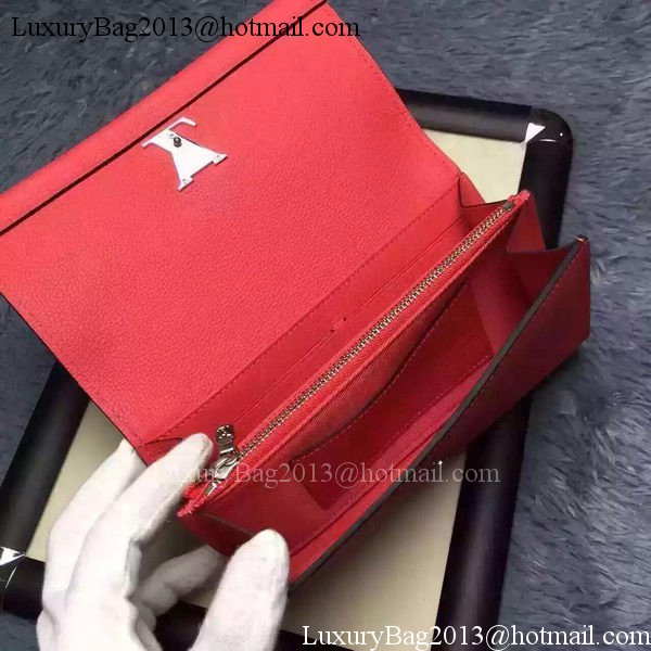 Louis Vuitton LOCKME II Wallet M62350 Red Louis Vuitton LOCKME II Wallet M62350 Red