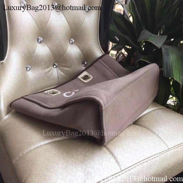 Chanel Medium Canvas Tote Shopping Bag A1679M Grey Chanel Medium Canvas Tote Shopping Bag A1679M Grey