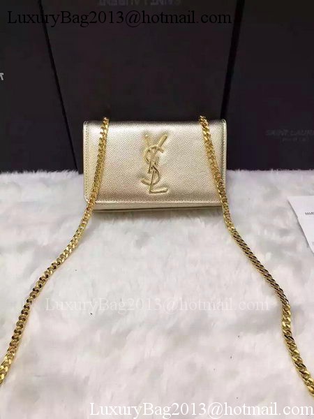 Yves Saint Laurent Cross-body Shoulder Bag Y9013 Gold