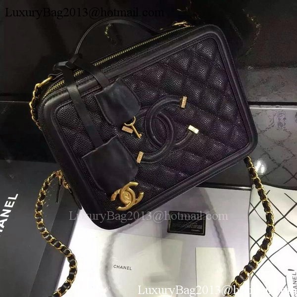 Chanel Shoulder Bag Original Calfskin Leather CHA6678 Black Chanel Shoulder Bag Original Calfskin Leather CHA6678 Black