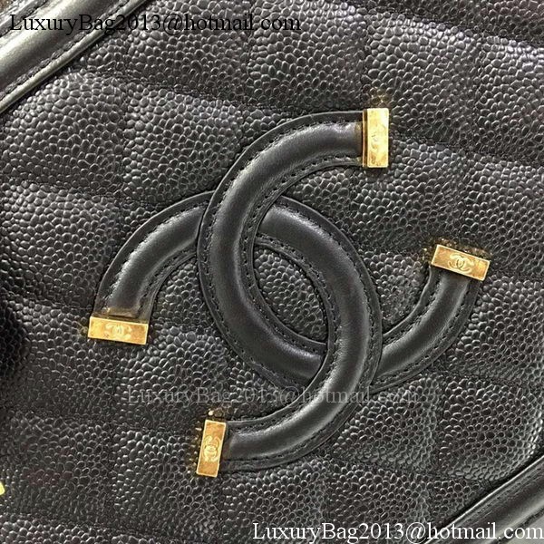 Chanel Shoulder Bag Original Calfskin Leather CHA6678 Black Chanel Shoulder Bag Original Calfskin Leather CHA6678 Black