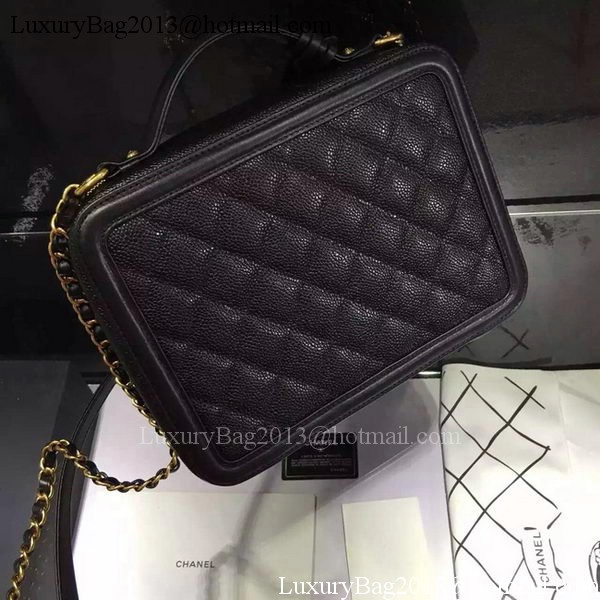 Chanel Shoulder Bag Original Calfskin Leather CHA6678 Black Chanel Shoulder Bag Original Calfskin Leather CHA6678 Black