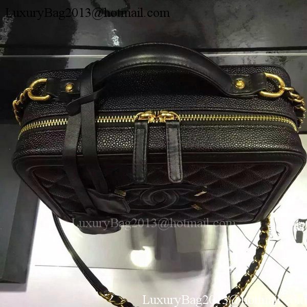 Chanel Shoulder Bag Original Calfskin Leather CHA6678 Black Chanel Shoulder Bag Original Calfskin Leather CHA6678 Black