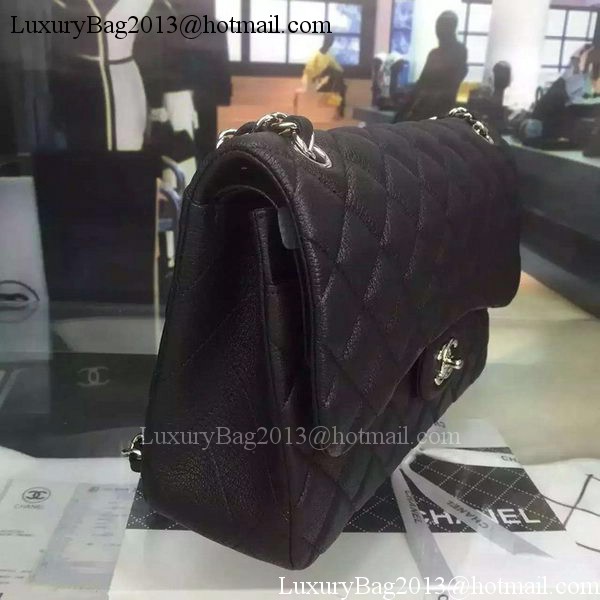 Chanel Classic Flap Bag Original Deerskin Leather CHA5212 Black Chanel Classic Flap Bag Original Deerskin Leather CHA5212 Black