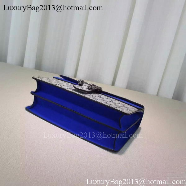 Gucci 400249 Blue Dionysus GG Supreme Canvas Shoulder Bag Gucci 400249 Blue Dionysus GG Supreme Canvas Shoulder Bag